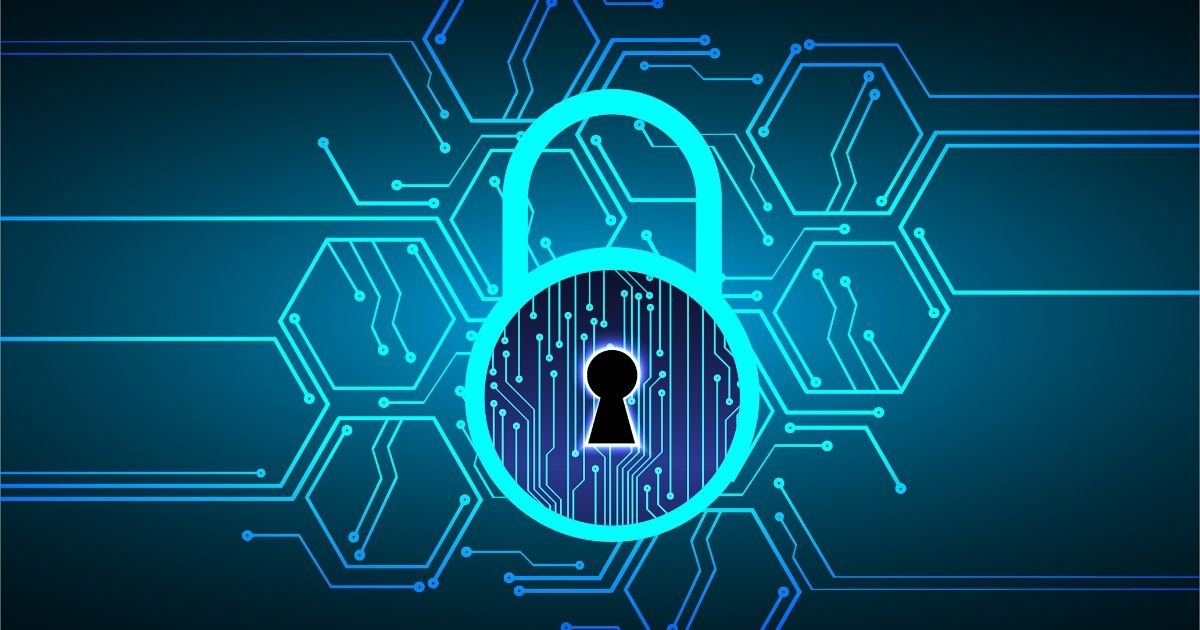 Image of a lock indicating digital security