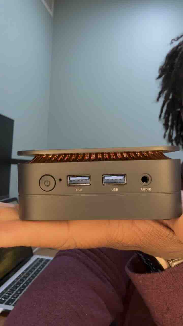 Mini PC running Home Assistant smart home automation platform