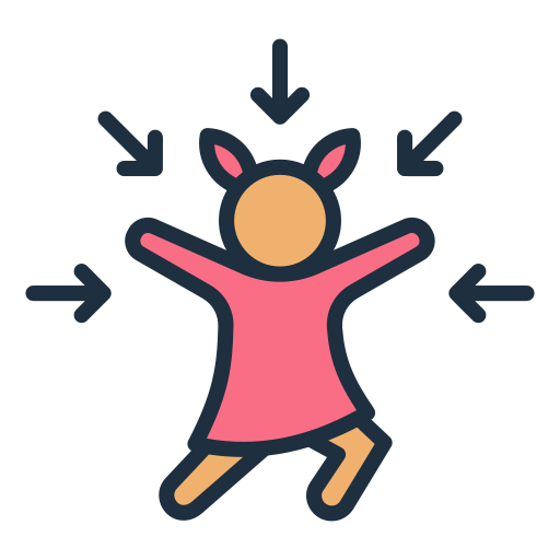 Icon depicting child taking in sensory information