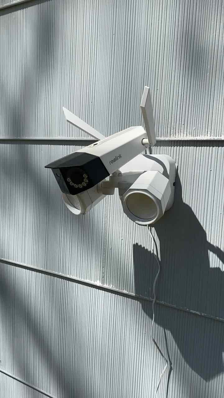 Image of camera mounted outside home